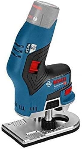 Bosch Professional 12V System trådløs kantfræsemaskine GKF 12V-8 (tomgangshastighed 13.000 min-1, vægt uden batteri 1,1 kg, uden batterier og oplader, i en kasse)