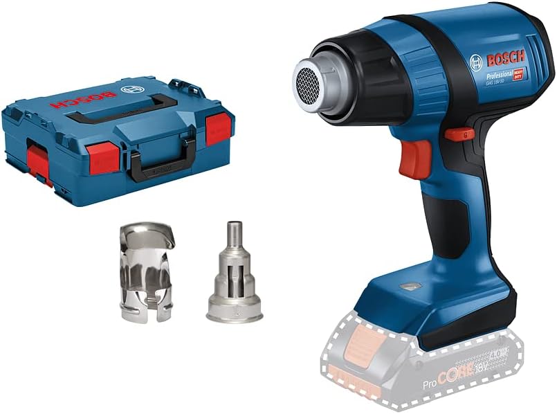 Bosch Professional 18V varmluftpistol GHG 18V-50 (inkl. dyser, uden batteri/oplader)