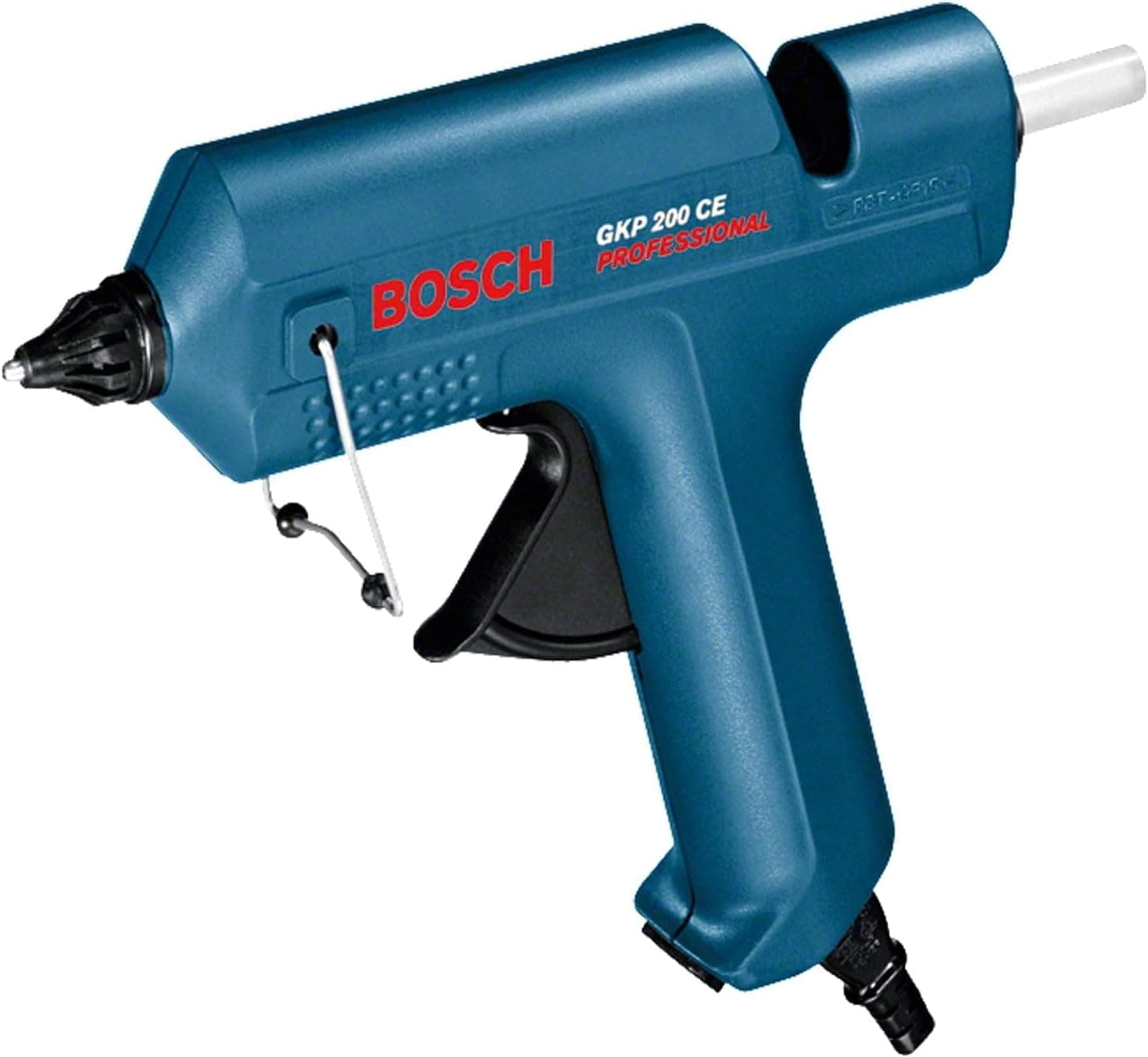 Bosch Professional klæbepistol GKP 200 CE (inkl. ekstra lang dyse, aftageligt kabel 3,5 m, universaldyse, spaltedyse, 8 x klæbestift 200 mm, håndværksetui)