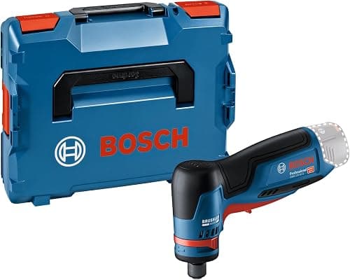 Bosch Professional 12V System Batteridrevet lige SLIBEMASKINE GWG 12V-50 S (børsteløs motor, 5 hastighedsindstillinger, inkl. Skruenøgle, spændetang med tilslutningsmøtrik 6 mm, 2x indsats, L-BOXX)