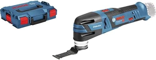Bosch Professional 12V System Batteri Multi-Cutter GOP 12V-28 (Starlock værktøjsholder, tomgangshastighed: 5000–20000 min-1, uden batterier og oplader, i L-BOXX 136), solo, 06018B5002