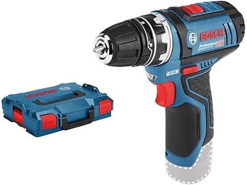 Bosch Professional 12V System batteridrevet bore-/skruemaskine - FlexiClick-system (inkl. Chuck fastgørelse GFA 12-B, 2x indsats, L-BOXX, uden batteri/oplader)