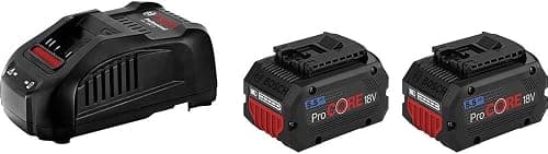 Bosch Professional 18V System Batteri Starter Sæt: 2x ProCORE18V 5.5Ah Batteri + Oplader GAL 1880 CV