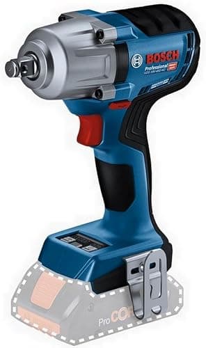 Bosch Professional 18V System batteridrevet slagnøgle GDS 18V-450 HC (tilspændingsmoment 450 Nm, løsnemoment 800 Nm, uden batteri/oplader) Battery Powered, Industrial