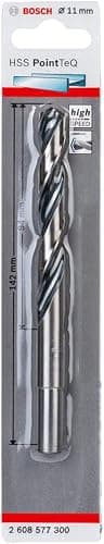 Bosch Professional 1x HSS Spiralbohrer PointTeQ (für Metall, reduzierter Schaft, 11 x 94 x 142 mm, Zubehör Bohrschrauber)