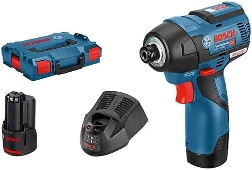 Bosch Professional 12V System batteri slagskruemaskine GDR 12V-110 (inkl. 2x3.0 Ah batteri, hurtigoplader GAL 12V-40, L-BOXX 102), 06019E0005