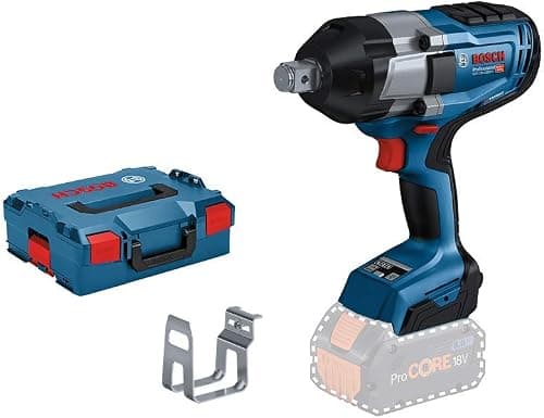 Bosch Professional 18V System BITURBO Batteripåvirkningsdriver GDS 18V-1050 H (inkl. Indsats, L-BOXX, uden batteri/oplader)