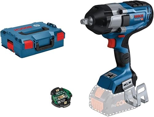 Bosch Professional 18V System BITURBO Akku Drehschlagschrauber GDS 18V-1000 (1x Bluetooth Low Enegry Modul GCY 42, Einlage, L-BOXX, ohne Akku/ Ladegerät)