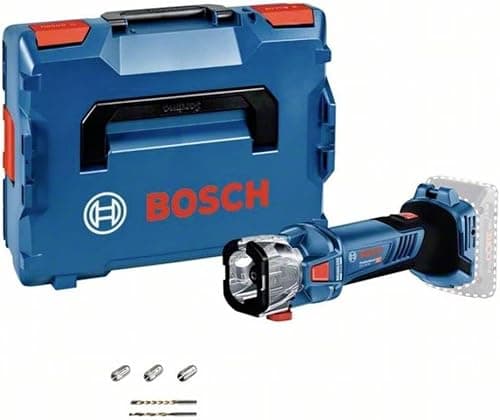 Bosch Professional 18V System batteridrevet rotationsværktøj GCU 18V-30 (inkl. 3x spændetang, 1x udsugningsadapter, 1x spiralnotfræser, 1x universalfræser, i L-BOXX, uden batteri/oplader)