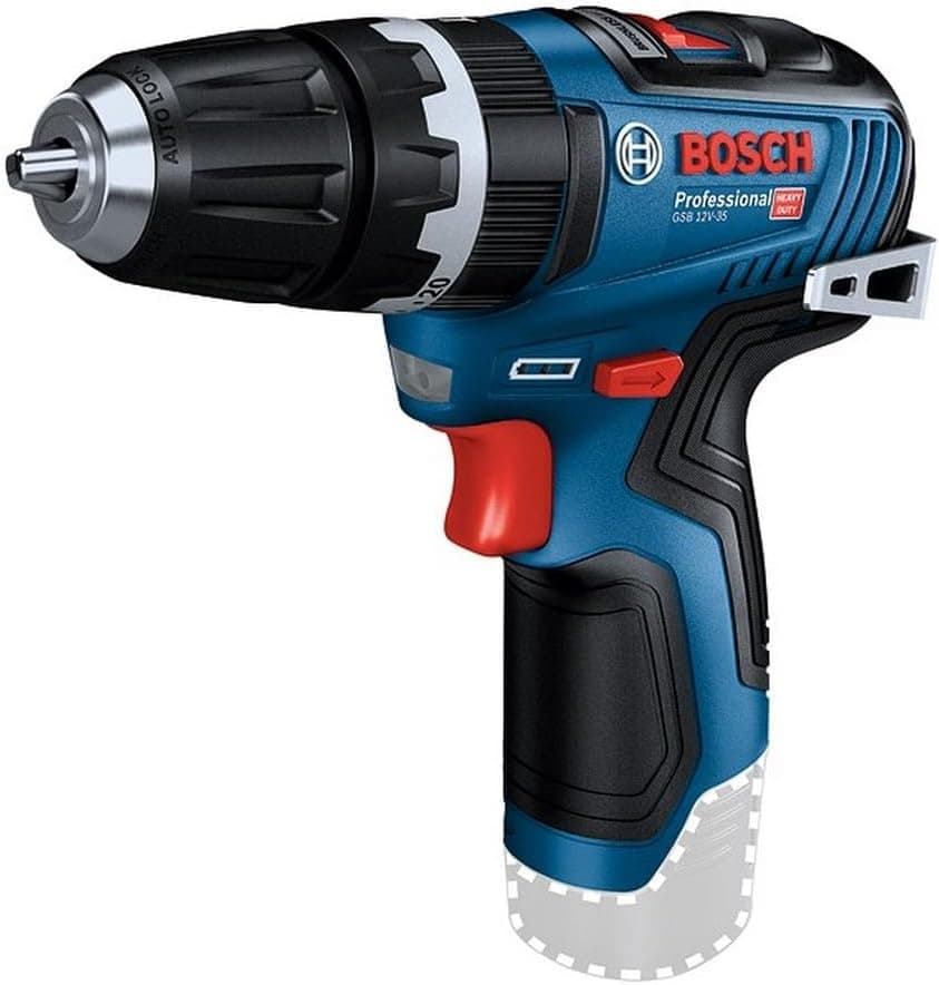 Bosch PRO 12V System Akku Schlagbohrschrauber GSB 12V-35 (Drehmoment hart/weich 20/35 Nm, ohne Akku/Ladegerät)
