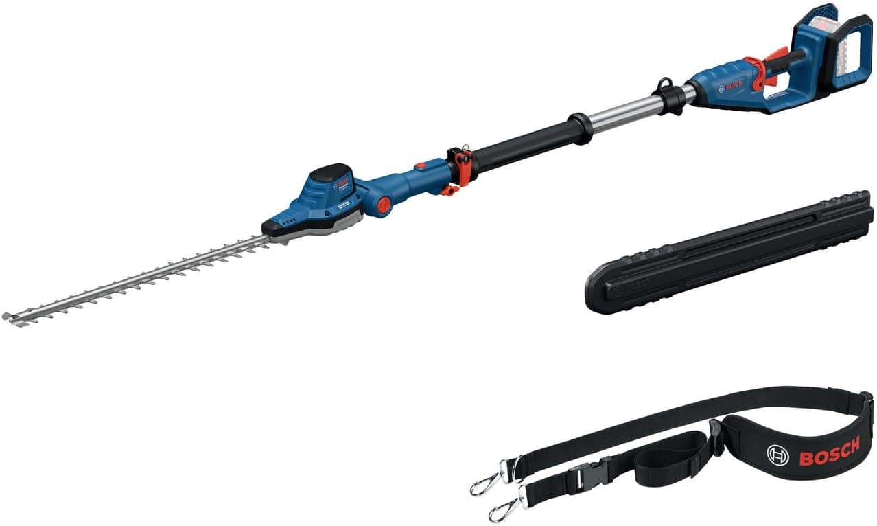 Bosch Professional 18V System Teleskopisk hækkeklipper GHE 18V-50 TP (2,5 m teleskopstang, 3.400 slag pr. minut, 23,5 mm tandafstand, inkl. Skulderrem, uden batteri)