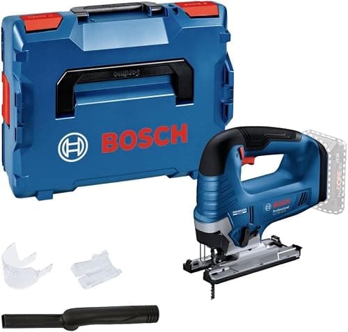 Bosch Professional 18V System Akku Stichsäge GST 18V-125 B (mit Bügelhandgriff, Neigungsschnitte bis zu einem Winkel von 45°, in L-BOXX)