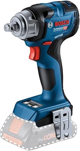 Bosch Professional 18V System batteridrevet slagnøgle GDS 18V-330 HC (330 Nm tiltrækningsmoment, 560 Nm løsnemoment, tre hastigheds-/momenttrin, uden batteri/oplader)