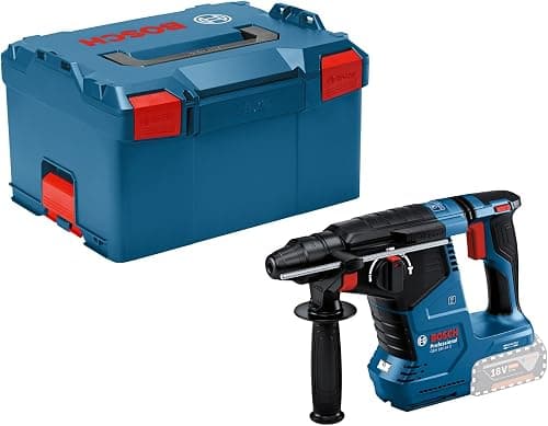 Bosch Professional 18V System batteridrevet hammerbor GBH 18V-24 C (med SDS plus, inkl. Hjælpehåndtag, L-BOXX, uden batteri/oplader)