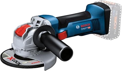 Bosch Professional 18V System Akku-Winkelschleifer mit X-LOCK GWX 18V-8 (inkl. Zusatzhandgriff, Schutzhaube)