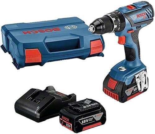 Bosch Professional 18V System Akku Schlagbohrschrauber GSB 18V-28 (inkl. 2x GBA 18V 3.0Ah Akku, Ladegerät GAL 18V-20, L-Case)