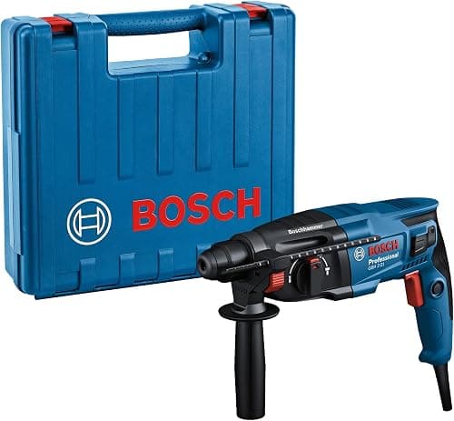 Bosch Professional Bohrhammer GBH 2-21 (mit SDS plus, inkl. Zusatzhandgriff, Maschinentuch, Tiefenanschlag, Handwerkoffer)