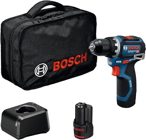 BOSCH Professional 12V System batteridrevet bore-/skruemaskine GSR 12V-32 (Advanced KickBack Control, børsteløs motor, inkl. 2,0 Ah batteri, GAL12V-20, værktøjspose) Batteridrevet