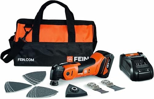 FEIN Multimaster AMM 700 Max 4.0 Ah NYLON BAG EDITION, Set mit 18 Zubehören. Kompatibel mit AMPShare oder Bosch Professional 18V Akkus, Mit 18v/4Ah Akku und Schnellladegerät. In Nylon Tasche FEIN