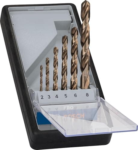 Bosch Pro 6 teilig Metallbohrer-Set HSS-Cobalt Robust Line