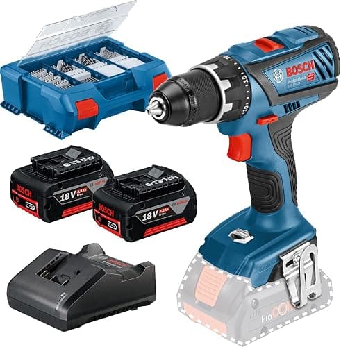 Bosch Professional GSR 18V-28 06019E610C batteridrevet bore-/skruemaskine 18V 4.0Ah Li-Ion inkl. 2. batteri, med tilbehør