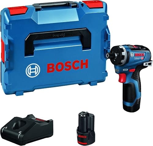 Bosch Professional 12V System batteridrevet bore-/skruemaskine GSR 12V-35 HX (inkl. 2x batteri GBA 12V 3.0Ah, hurtigoplader GAL 12V-40, 2x indsats, 1x bælteclips, 1x bitholder, L-BOXX)