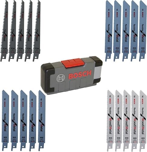 Bosch Professional 20-delt bajonetsavsklinger ToughBox til træ og metal (til træ og metal, tilbehør til bajonetsav)